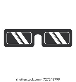 3d glasses cinema icon