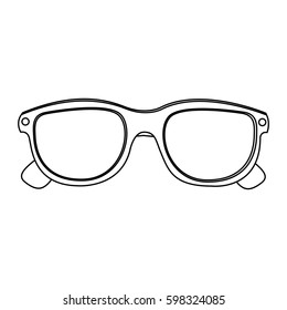 3d glasses cinema movie icon, vector illustraction design