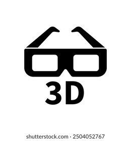 3d glasses concept line icon. Simple element illustration.3d glasses concept outline symbol design.