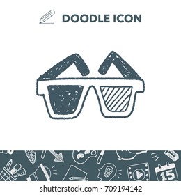 3d glasses doodle