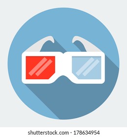 3d glasses icon 
