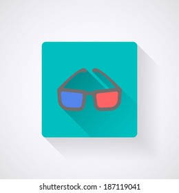 3d Glasses Icon