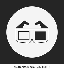 3D glasses icon