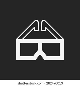 3D glasses icon