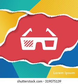 3D glasses icon