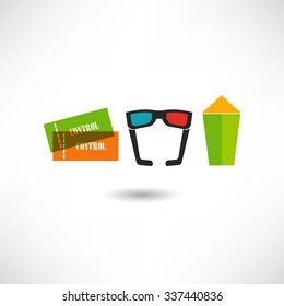 3D glasses icon