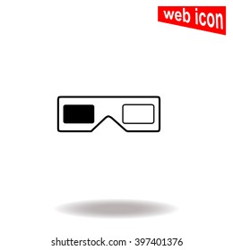 3d glasses icon.