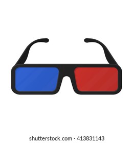 3d glasses icon.  