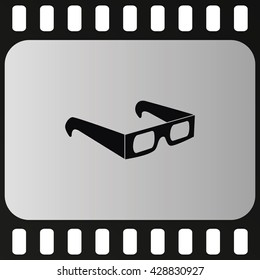 3d glasses icon.
