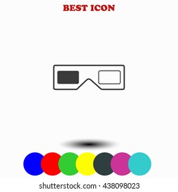 3d glasses icon.