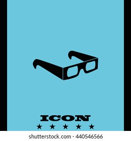 3d glasses icon.
