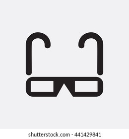 3d glasses Icon