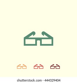 3D glasses icon