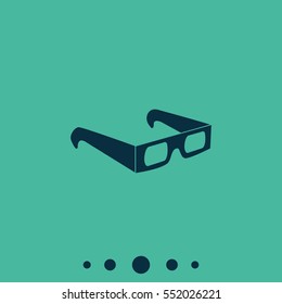 3d glasses icon.