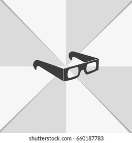 3d glasses icon.