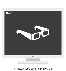 3d glasses icon.