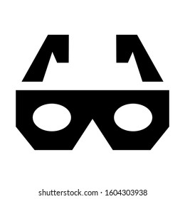3d Glasses icon isolated sign symbol vector illustration - high quality black style vector icons
