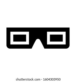 3d Glasses icon isolated sign symbol vector illustration - high quality black style vector icons
