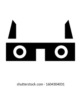3d Glasses icon isolated sign symbol vector illustration - high quality black style vector icons
