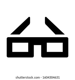 3d Glasses icon isolated sign symbol vector illustration - high quality black style vector icons
