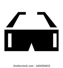 3d Glasses icon isolated sign symbol vector illustration - high quality black style vector icons
