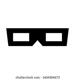 3d Glasses icon isolated sign symbol vector illustration - high quality black style vector icons
