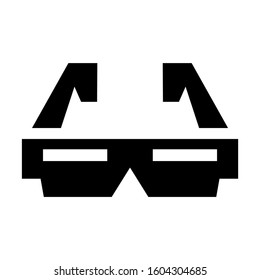 3d Glasses icon isolated sign symbol vector illustration - high quality black style vector icons
