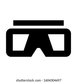 3d Glasses icon isolated sign symbol vector illustration - high quality black style vector icons
