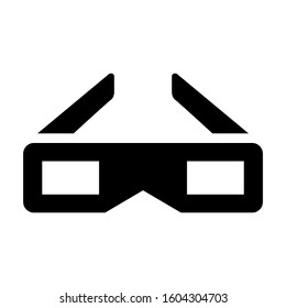 3d Glasses icon isolated sign symbol vector illustration - high quality black style vector icons
