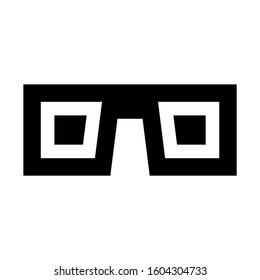 3d Glasses icon isolated sign symbol vector illustration - high quality black style vector icons
