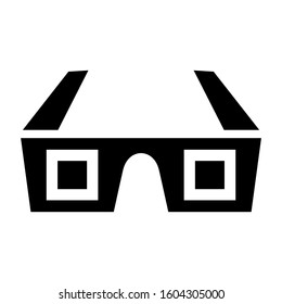 3d Glasses icon isolated sign symbol vector illustration - high quality black style vector icons
