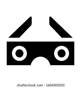 3d Glasses icon isolated sign symbol vector illustration - high quality black style vector icons
