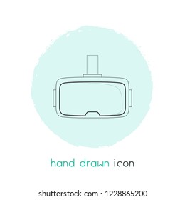 3d glasses icon line element. Vector illustration of 3d glasses icon line isolated on clean background for your web mobile app logo design.