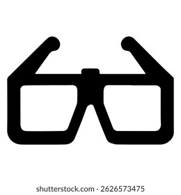 3d glasses icon on white background vector
Vector cinema icon