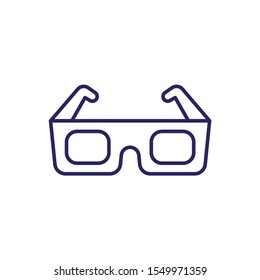 3D glasses Icon Symbol Vector Outline