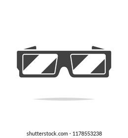 3D Glasses icon vector