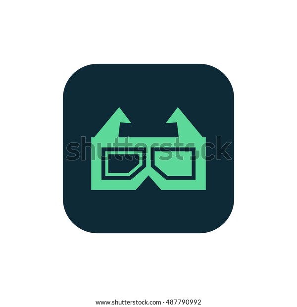 Download 3d Glasses Icon Vector Clip Art Stock Vector Royalty Free 487790992