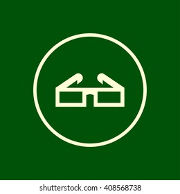 3D glasses icon. vector eps10 icon
