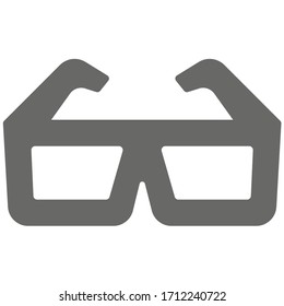 3d glasses icon vector illustration flat