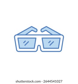 3D Glasses Icon vector stock illustration