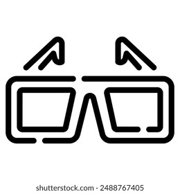 3D Glasses icon for web, app, infographic, etc