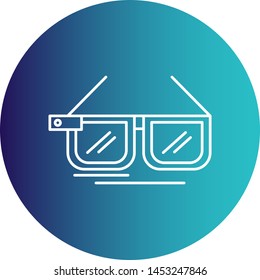 3d Glasses icon for your project 
