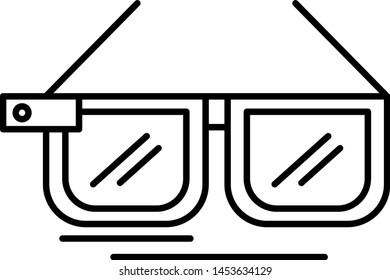 3d Glasses icon for your project 
