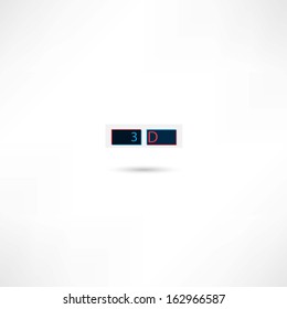 3d glasses icons