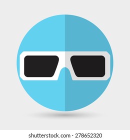 3d glasses icons