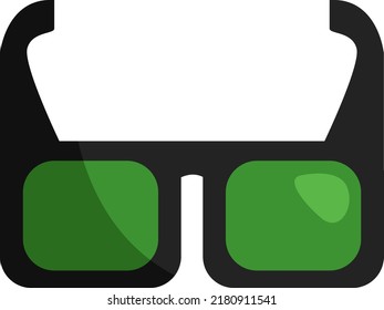 Anteojos 3D, ilustración, vector sobre fondo blanco.