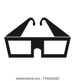 3d glasses isolated icon