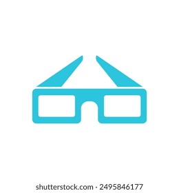 3D glasses. Isolated on white background. 