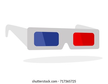 3d glasses isolated on the white background.vector illustration