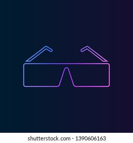 3d glasses nolan icon. Simple thin line, outline vector of Cinema icons for UI and UX, website or mobile application